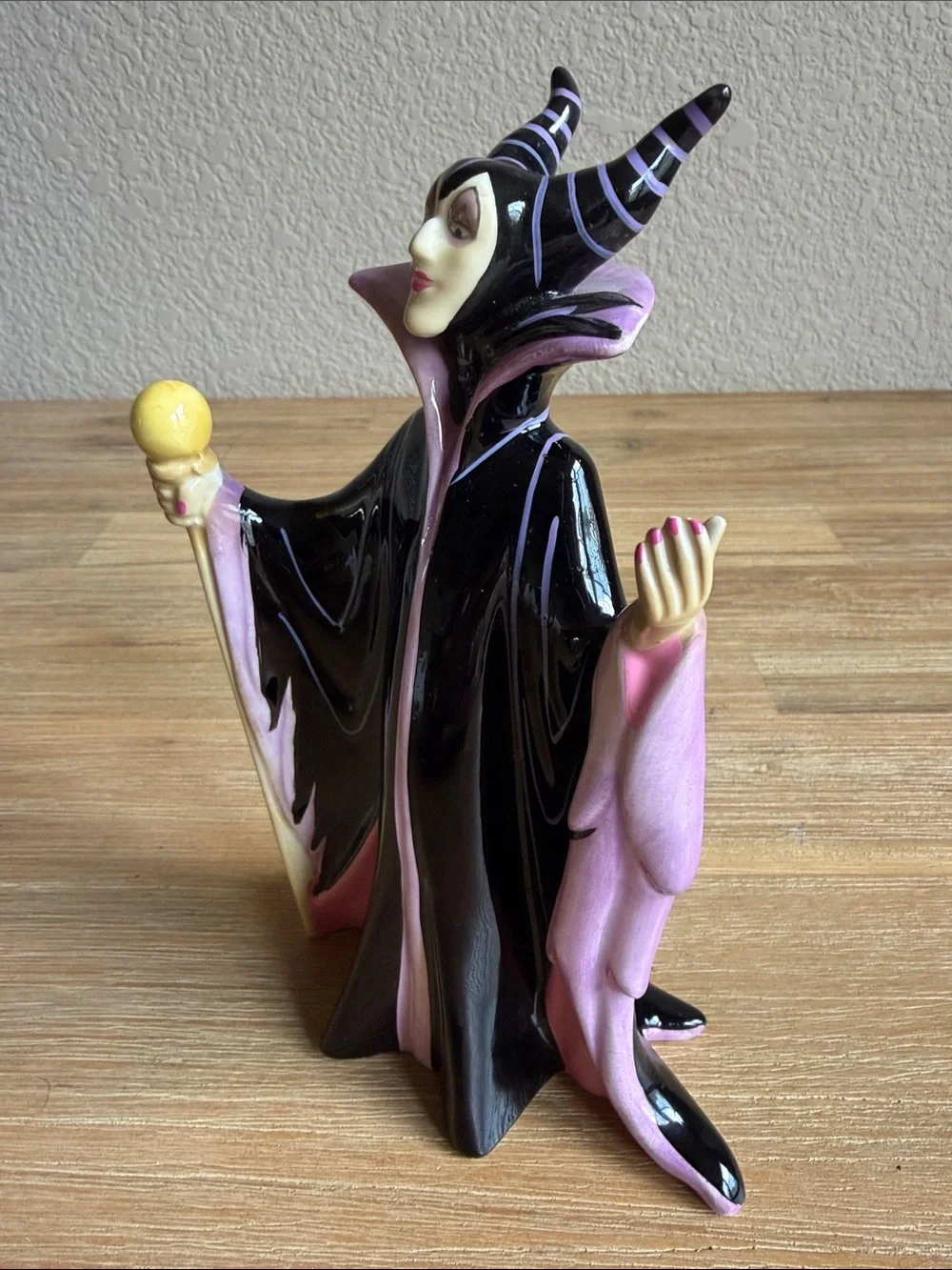 Vintage Disney Japan Maleficent Sleeping Beauty Villain Ceramic Figurine